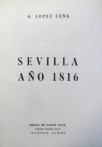 Sevilla Año 1816.