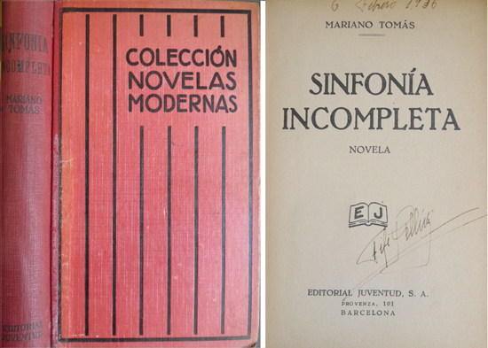 Sinfonía incompleta. Novela.