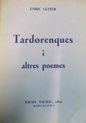 Tardorenques i altres poemes.