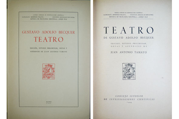 Teatro. Edición, estudio preliminar, notas y apéndices de Juan Antonio …