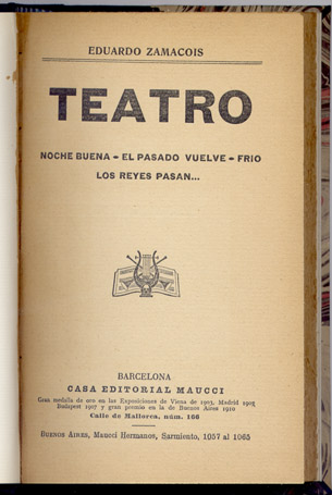 Teatro. [Noche Buena. El pasado vuelve. Frio. Los reyes pasan].