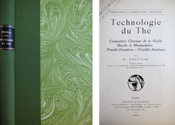 Technologie du Thé. Composition chimique de la feuille, récolte et …