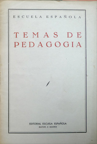 Temas de Pedagogía.