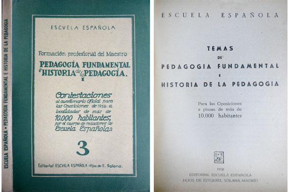 Temas de Pedagogía Fundamental e Historia de la Pedagogía, para …