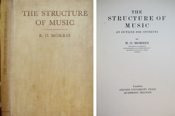 The Structure of Music. An Outline for Students.