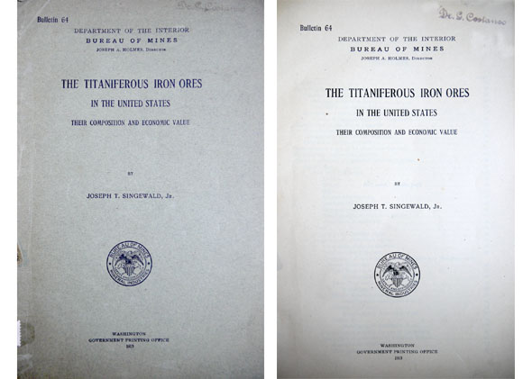 The Titaniferous Iron Ores in the United States. Their composition …