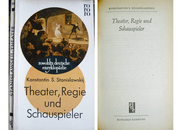 Theater, Regie und Schauspieler.