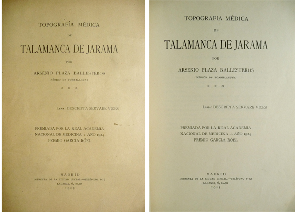 Topografía médica de Talamanca de Jarama.