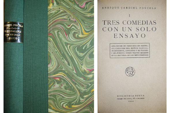 Tres Comedias con un solo Ensayo. [Una noche de primavera …
