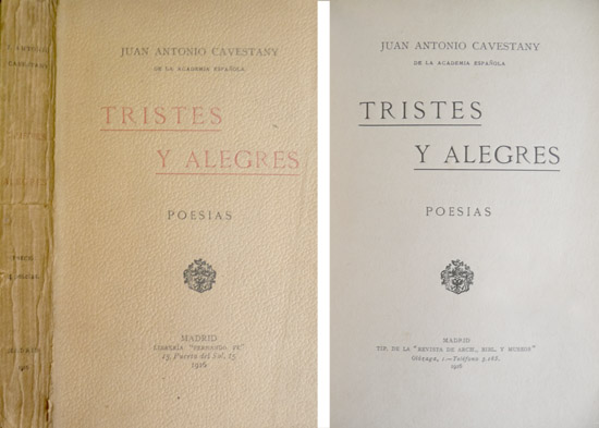 Tristes y Alegres. Poesías.