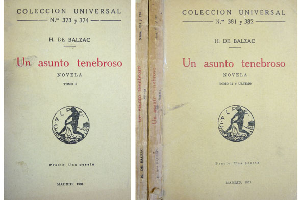 Un asunto tenebroso. Novela. Traducción de Juan Guixé.