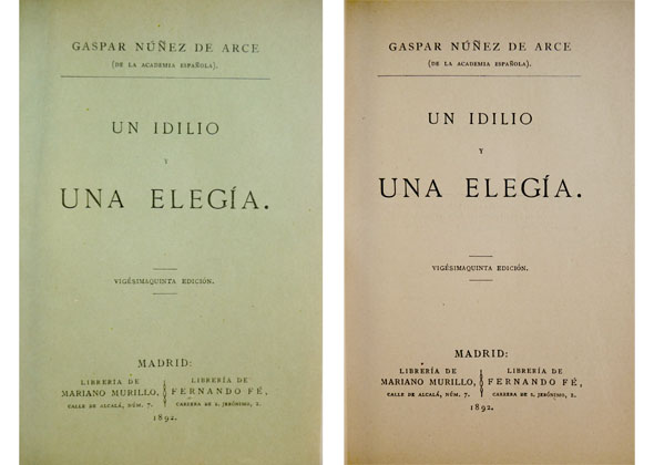 Un idilio y una elegía.