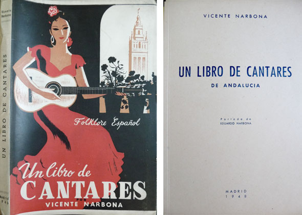 Un libro de Cantares de Andalucia.