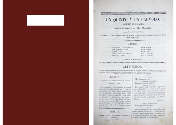 Un quinto y un párvulo. Comedia en un acto. Traducción …