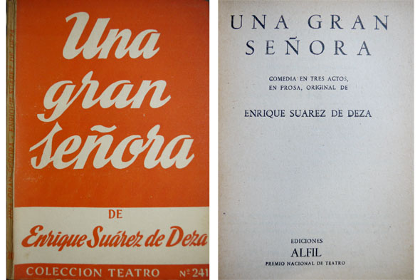 Una gran señora. Comedia en tres actos.