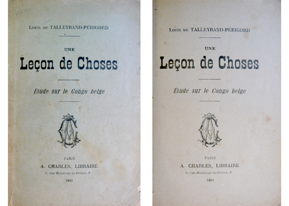 Una Leçon de Choses. Étude sur le Congo Belge.