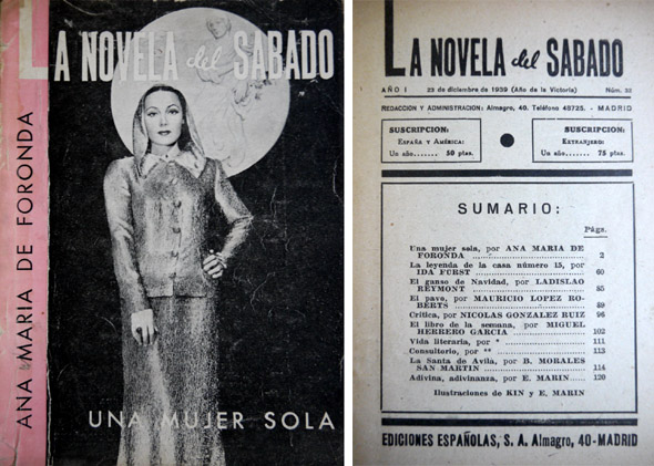 Una mujer sola. Novela.