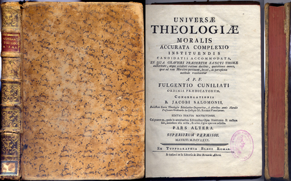 Universae Theologiae Moralis accurata complexio Instituendis candidatis accommodata. Editio tertia …
