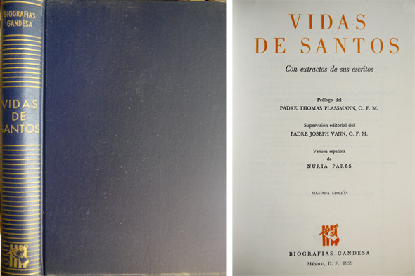 Vidas de Santos, con extractos de sus escritos. Prólogo del …