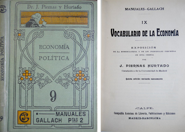 Vocabulario de la Economía. Exposición de la nomenclatura y de …