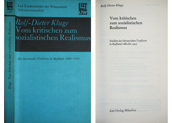 Vom kritischen zum sozialistischen Realismus. Studien zur literarischen Tradition in …