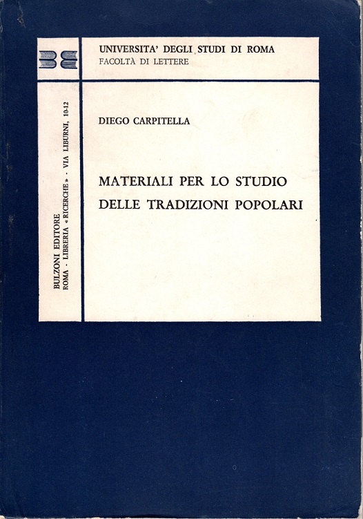 Materiali per lo studio delle tradizioni popolari