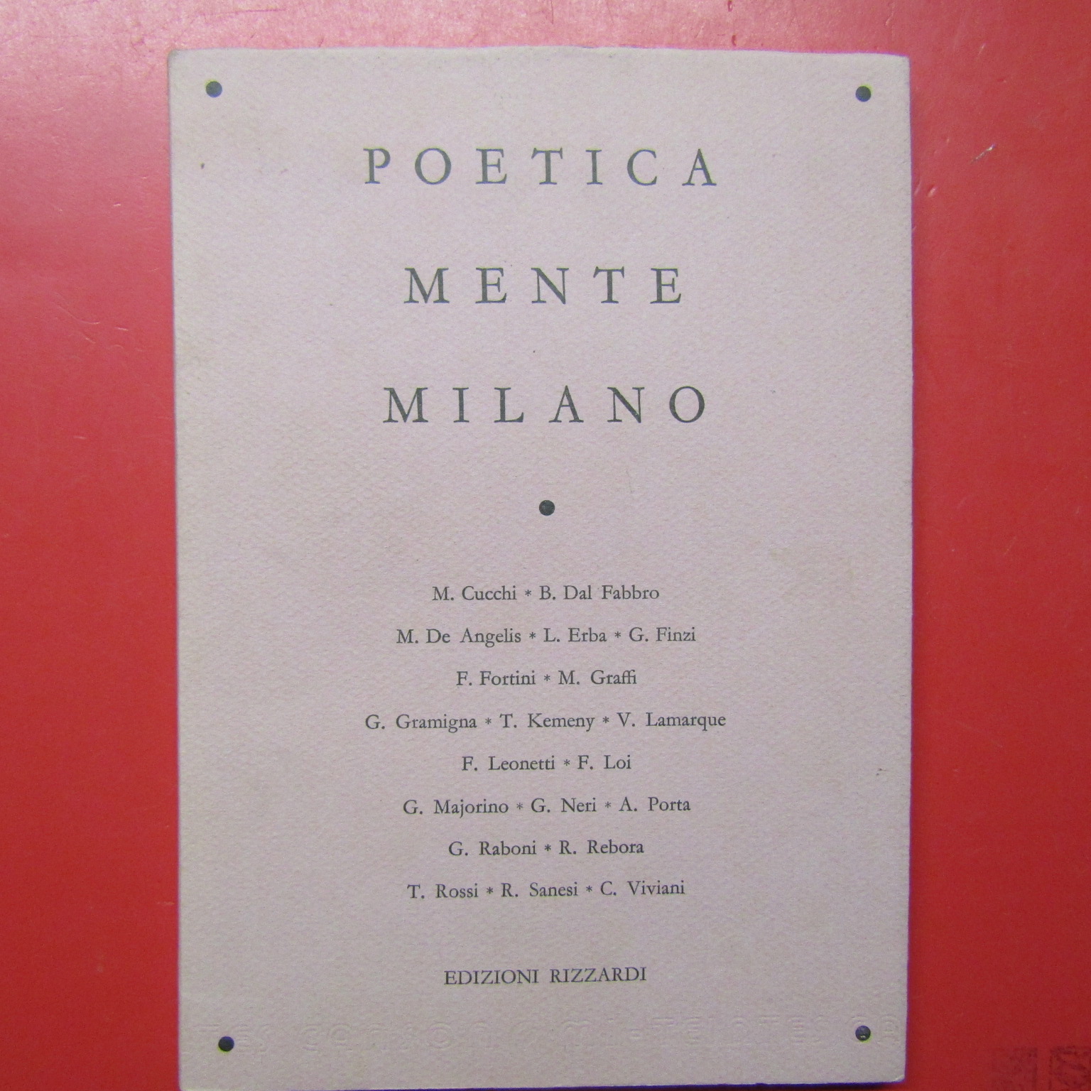Poeticamente Milano