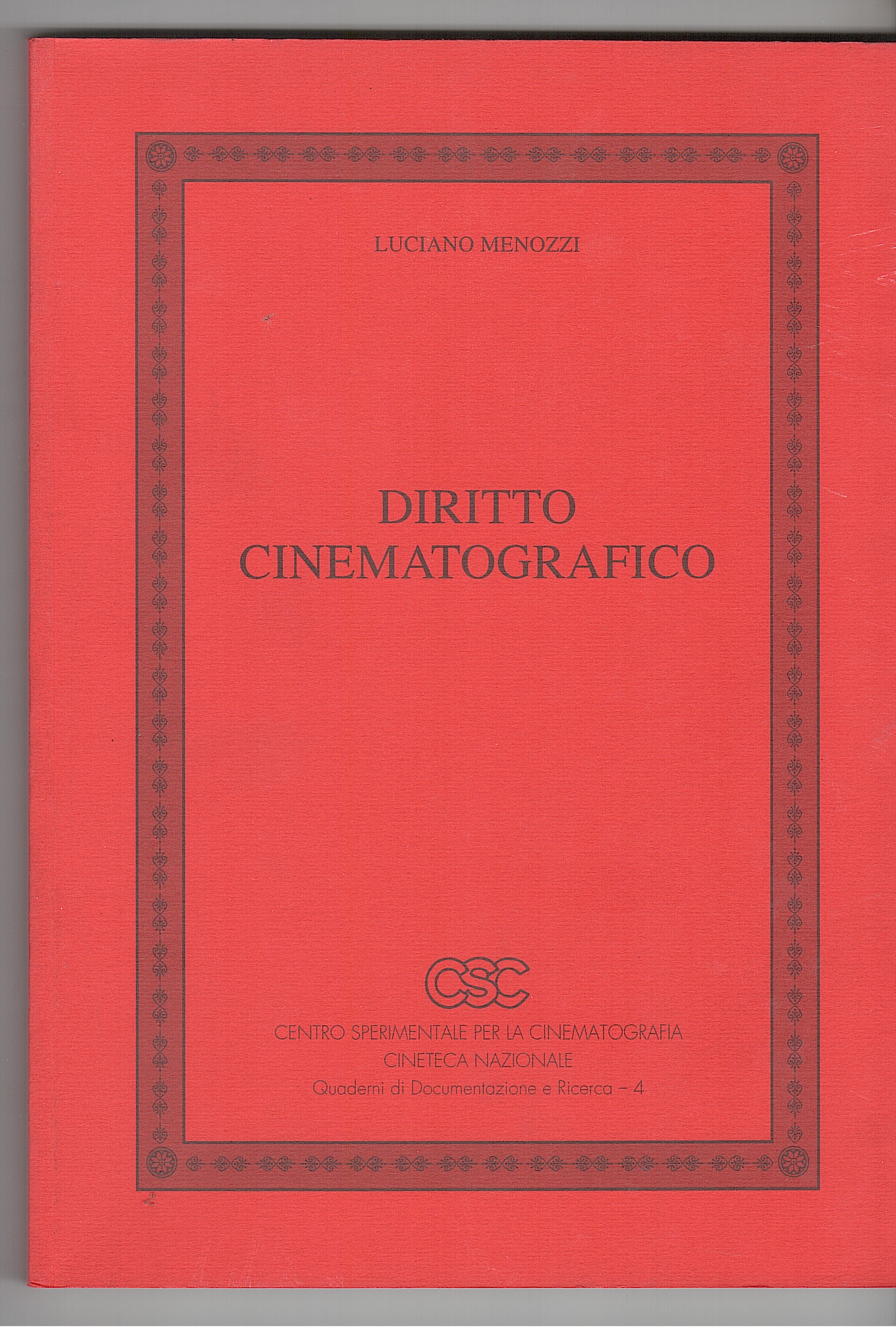 DIRITTO CINEMATOGRAFICO