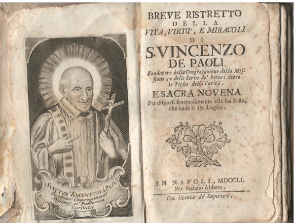 Breve ristretto della vita, virtu', e miracoli di S. Vincenzo …