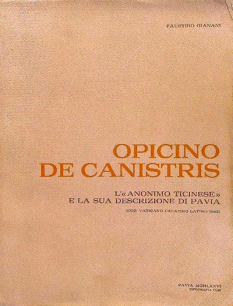 Opicino de Canistris L''Anonimo Ticinese' e la sua descrizione di …