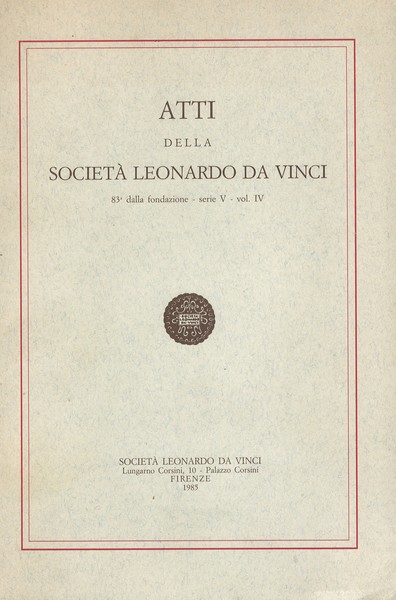 Atti della Società Leonardo da Vinci 83° dalla fondazione - …