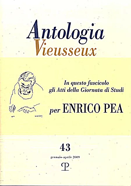 Antologia Vieusseux n. 43, gennaio-aprile 2009