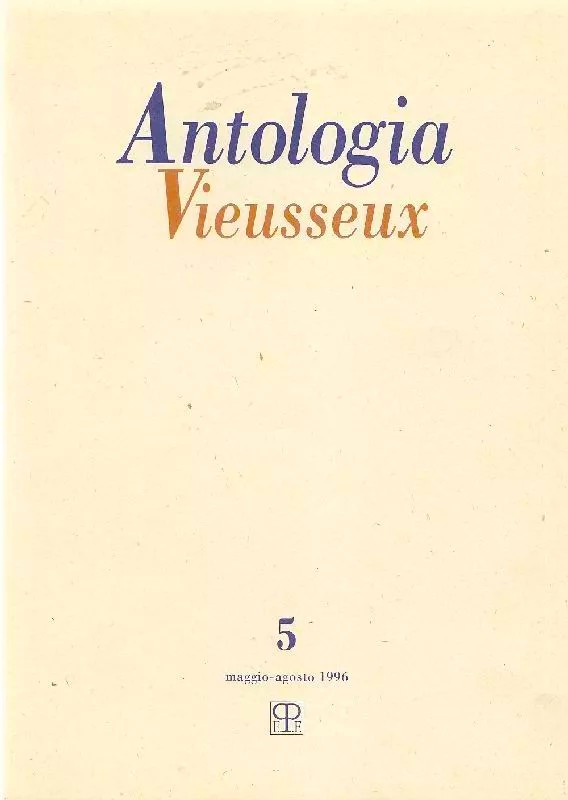 Antologia Vieusseux n. 5, maggio-agosto 1996