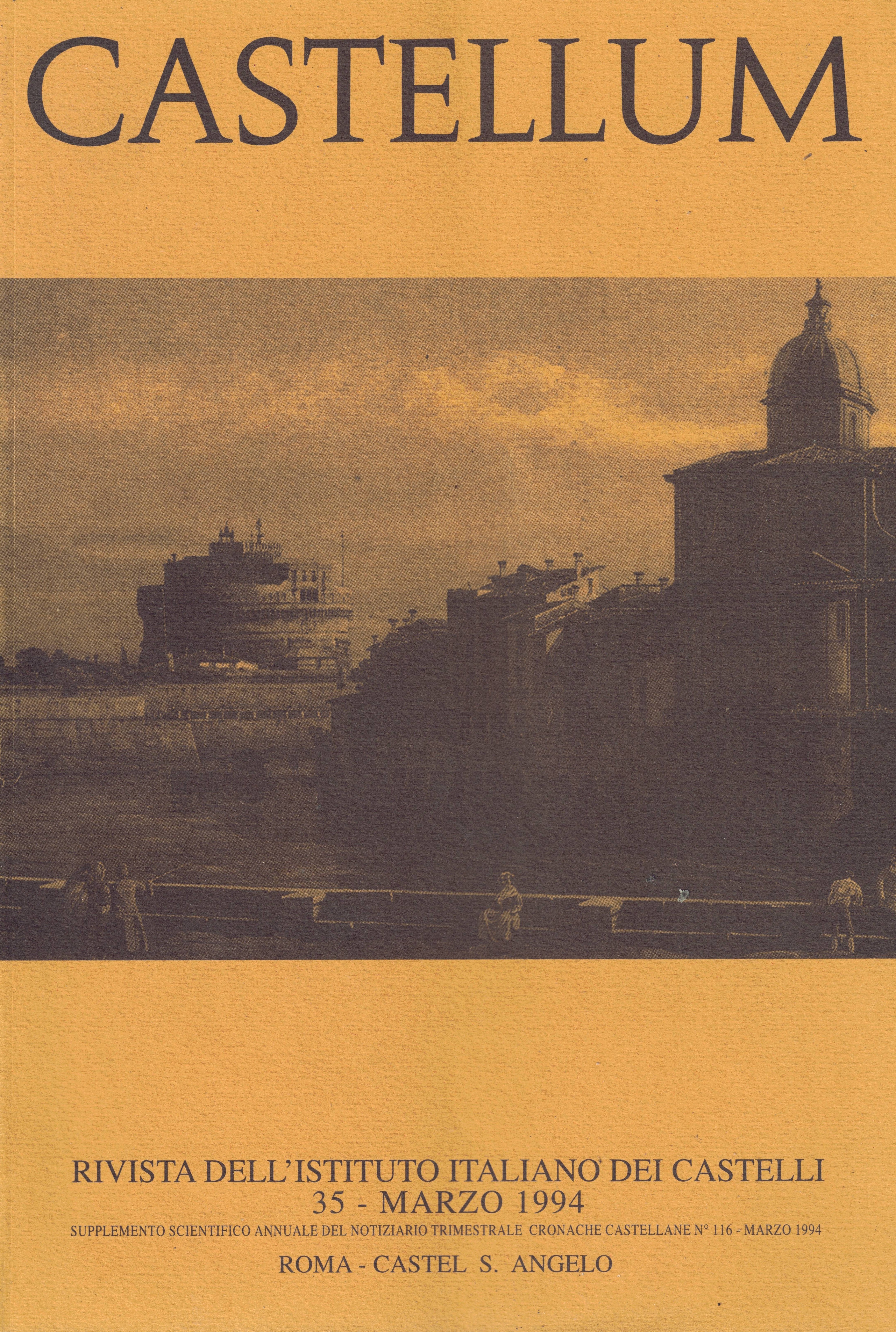 Castellum Rivista dell'Istituto Italiano dei Castelli n.35 marzo 1994