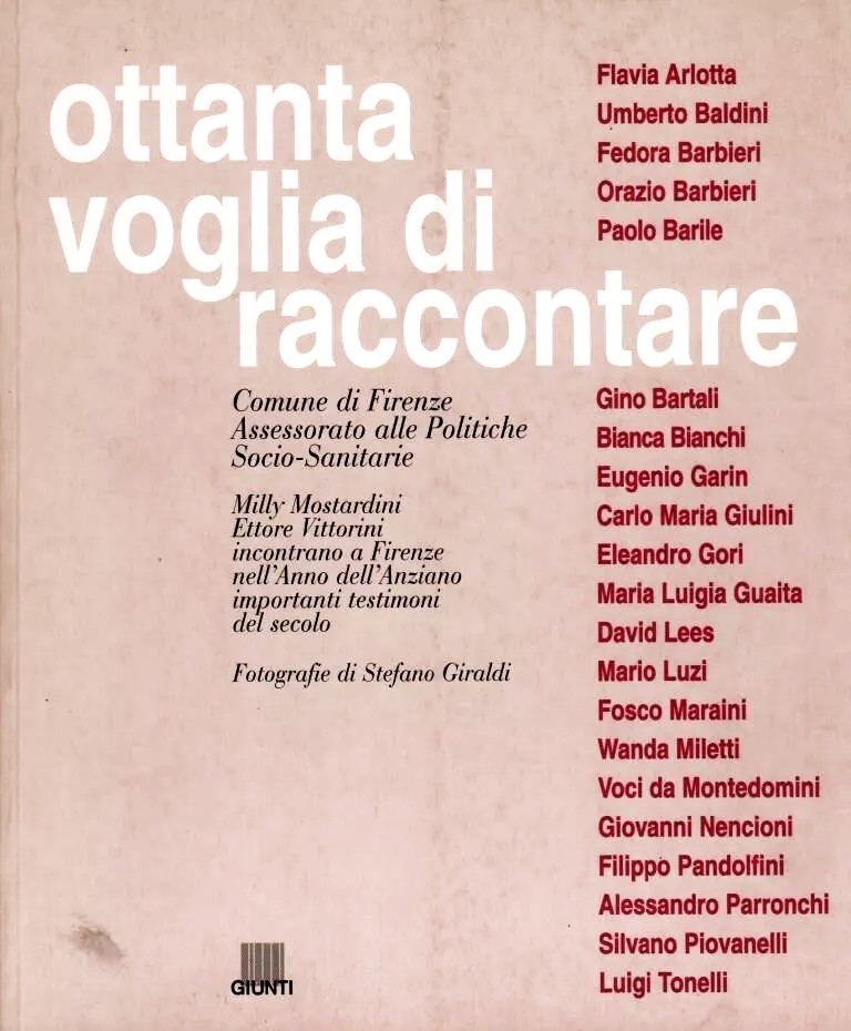 Ottanta voglia di raccontare Milly Mostardini e Ettore Vittorini incontrano …