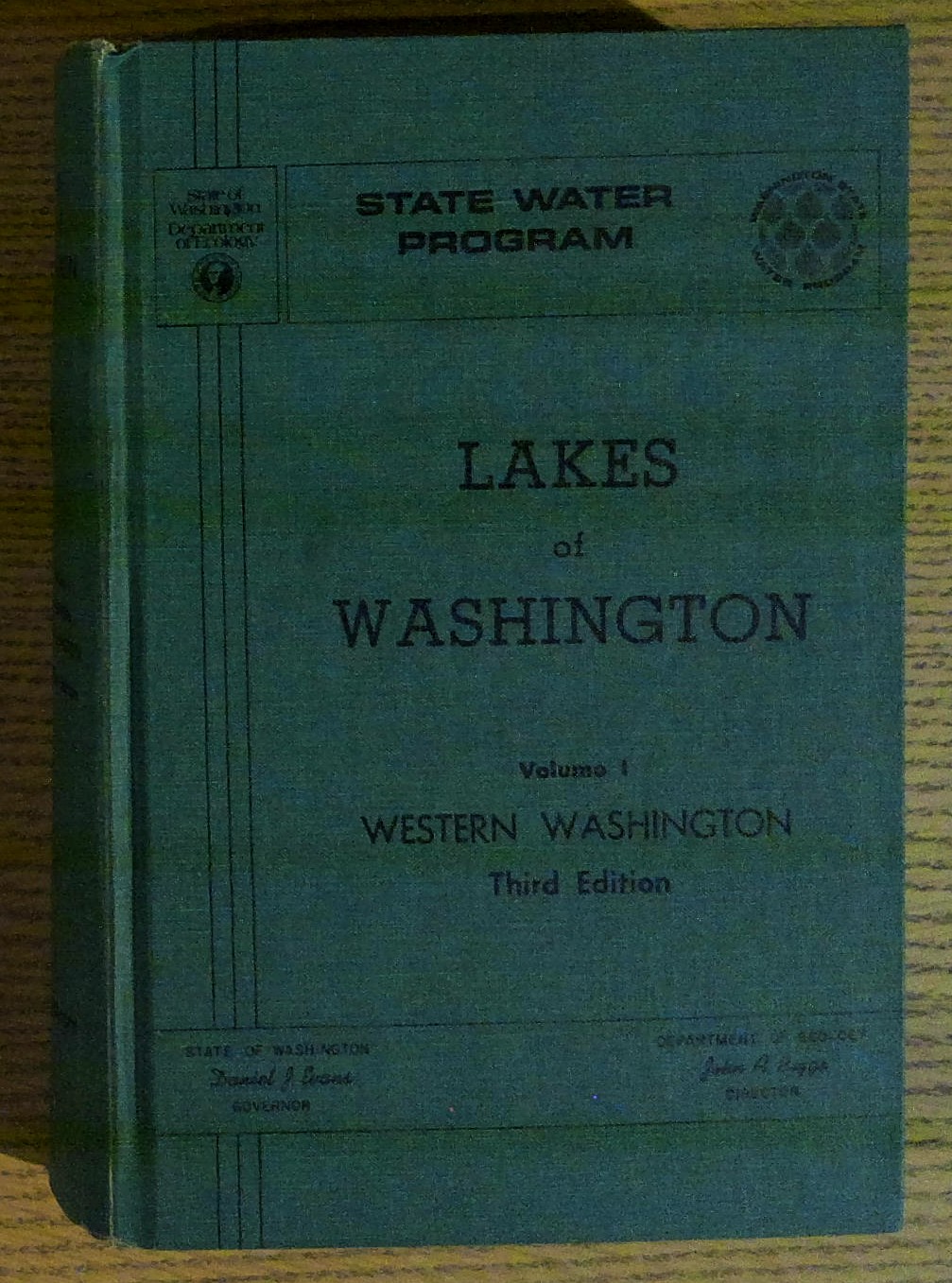 Lakes of Washington: Volume I, Western Washington (Water Supply Bulletin …