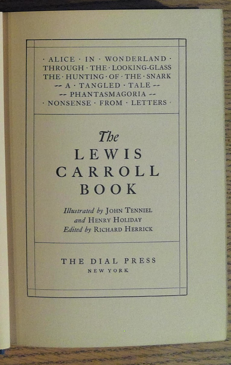 The Lewis Carroll Book