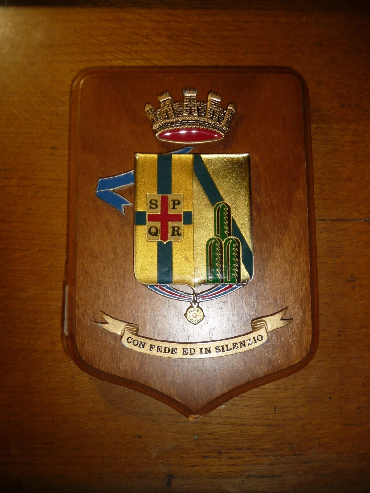 001 CREST EMBLEMA MILITARE DEL 45° FANTERIA REGGIO MOTTO CON …