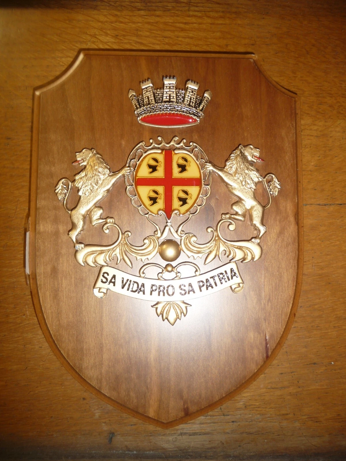 005 CREST EMBLEMA MILITARE DELLA BRIGATA SASSARI MOTTO SA VIDA …