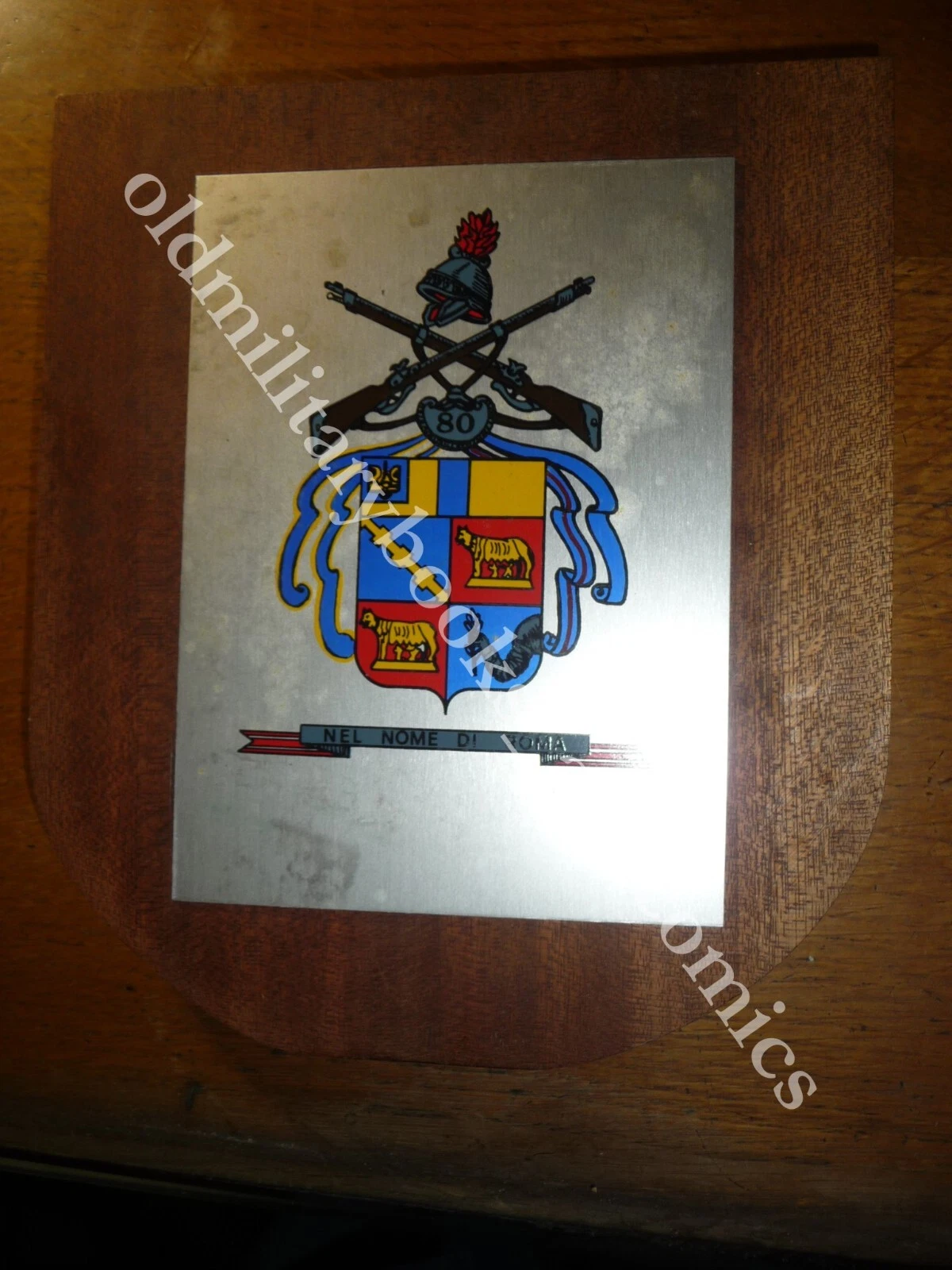 018 CREST EMBLEMA MILITARE 80° REGGIMENTO ADDESTRAMENTO VOLONTARI ROMA MOTTO …