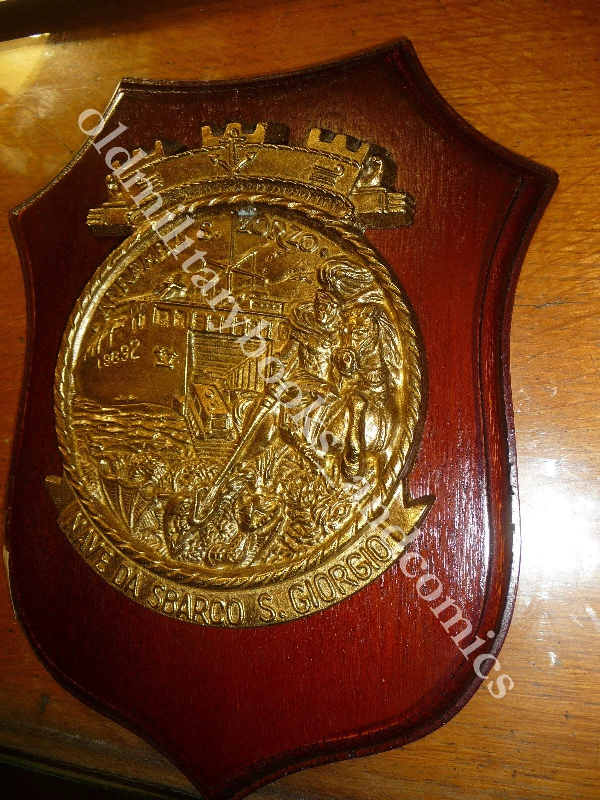 031 CREST EMBLEMA MILITARE NAVE DA SBARCO S. GIORGIO MOTTO …