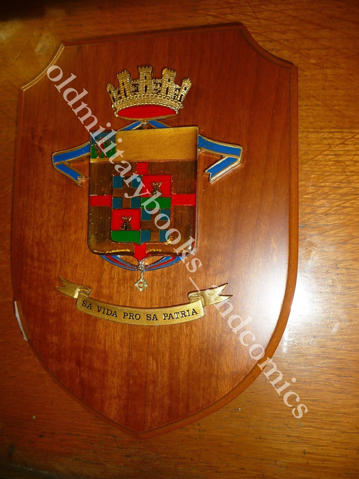 052 CREST EMBLEMA MILITARE DELLA BRIGATA SASSARI MOTTO SA VIDA …