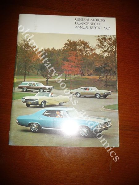 DEPLIANT PUBBLICITARIO LIBRETTO GENERAL MOTORS CORPORATION ANNUAL REPORT 1967