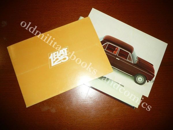 RACCOGLITORE PUBBLICITARIO CON 3 FOTO A COLORI DESCRITTIVE DELLA FIAT …