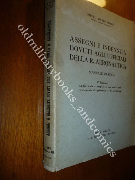 ASSEGNI E INDENNITA DOVUTI AGLI UFFICIALI DELLA R. AERONAUTICA P.M. …