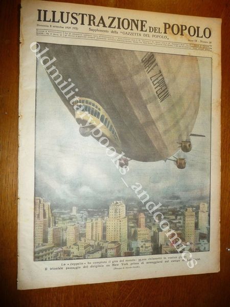LO ZEPPELIN HA FATTO GIRO MONDO ARRIVO A NEW YORK …