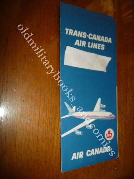 TRANS-CANADA AIR LINES 1964 VECCHIO BIGLIETTO AEREO VINTAGE AIRLINE TICKET