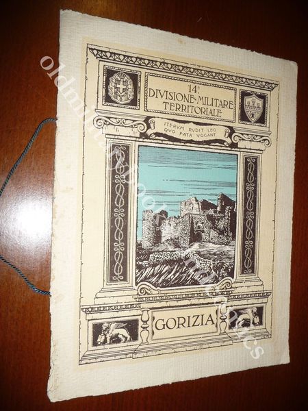 CALENDARIO 14^ DIVISIONE MILITARE TERRITORIALE GORIZIA 1930 CON CORDONE