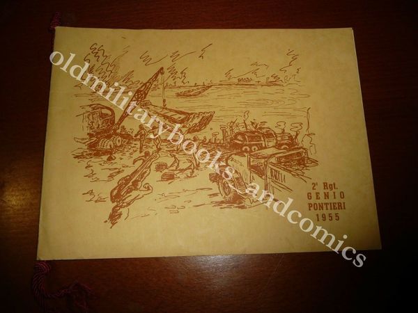 CALENDARIO 2° REGGIMENTO GENIO PONTIERI 1955 CON CORDONE