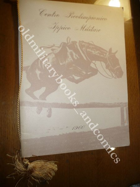 CALENDARIO CENTRO PREOLIMPIONICO IPPICO MILITARE 1960 CON DEDICA BUONO